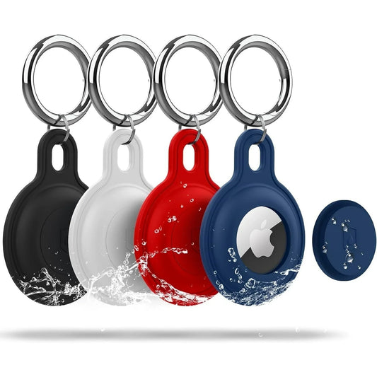 4Pack IPX8 Waterproof Shockproof & Dustproof Keychain Air tag Case