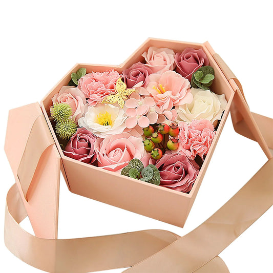 Clearance! Creative Heart Shaped Box Bouquet A For Teachers' Day