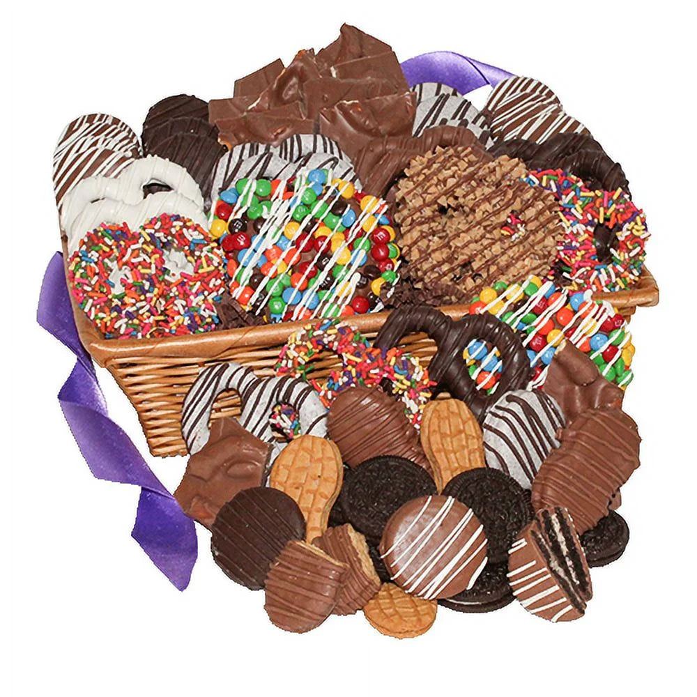 Delicious Collection Gourmet Chocolate Covered Treats Gift Basket