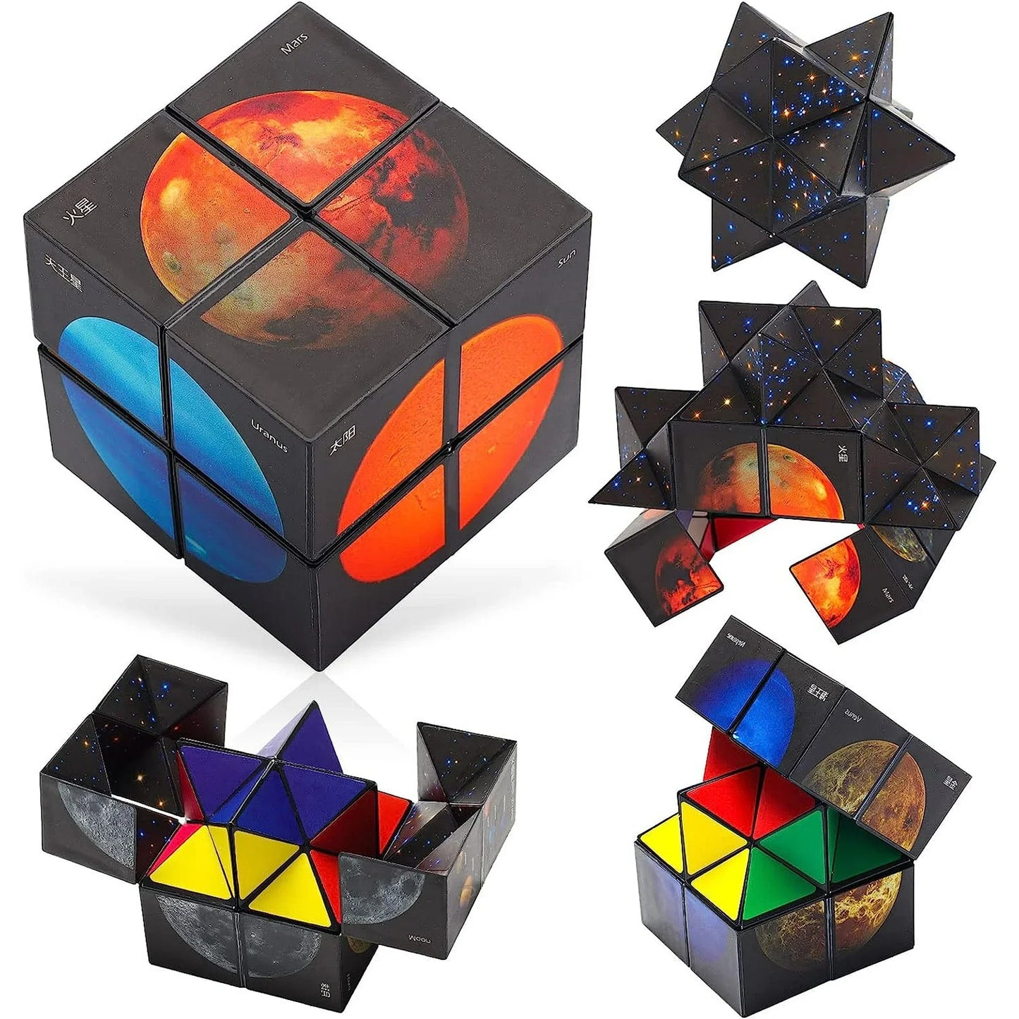 Gifts for 6-7-8-9-10 Year Old Boys Girls Fidget Cube-Games for Kids Girls Age 6-13 Magic-Cube Novelty Toys for 7-14 Year Old Teen Boys Christmas Easter Gifts Stress Relief Travel Game for Kid Adults